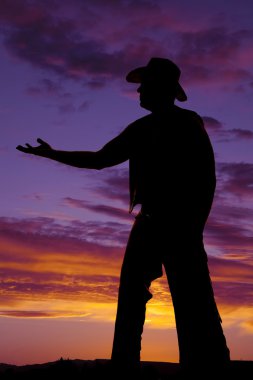 kovboy erkek silüeti