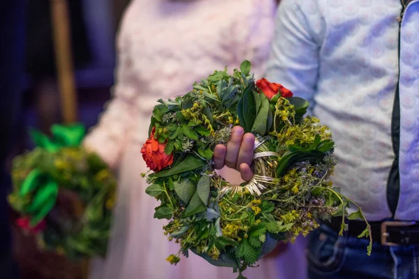 Cérémonie Première Communion Dans Église — Photo