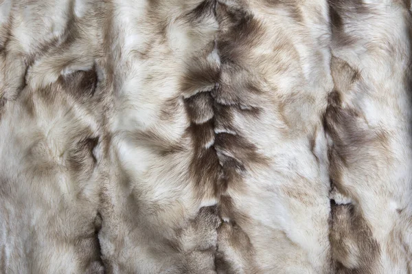 Brown White Mink Natural Fur Background Texture Design Animal Fell — Stock Photo, Image