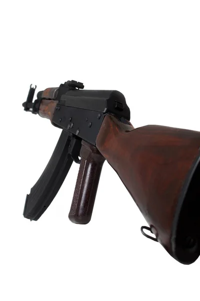 Akm Avtomat Kalashnikova Επιθετικό Τυφέκιο Kalashnikov Λευκό Φόντο Απομονωμένο — Φωτογραφία Αρχείου