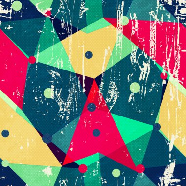 Vintage üçgen seamless modeli.