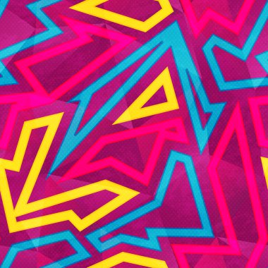 parlak grafiti seamless modeli.