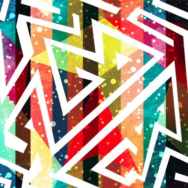 renkli geometrik seamless modeli.