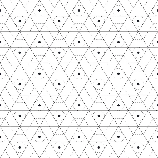 흑백 격자 원활한 패턴 — 스톡 벡터