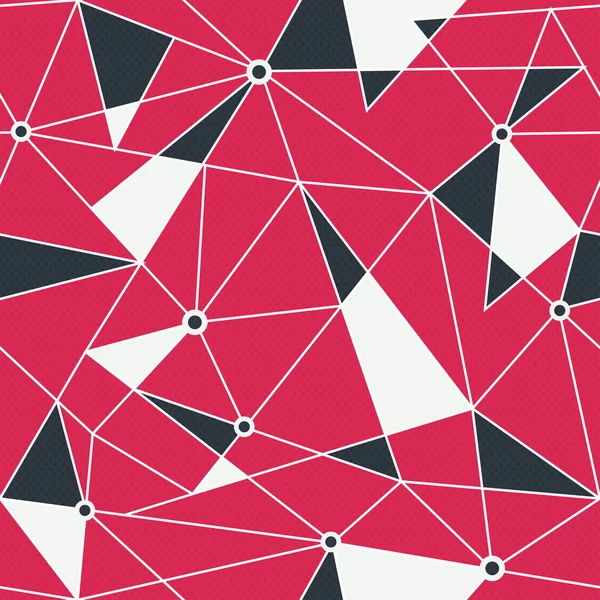 Triangle rouge motif sans couture — Image vectorielle