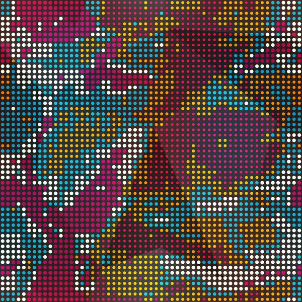 Points colorés motif sans couture — Image vectorielle