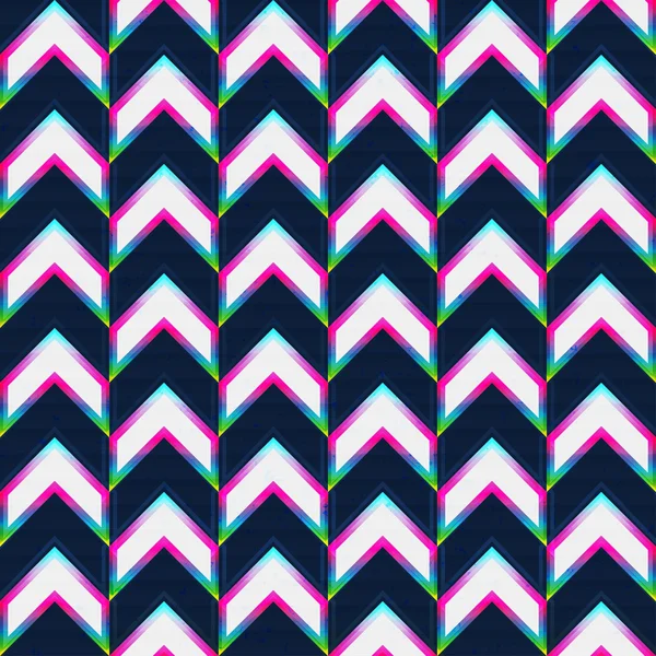 Zigzag patrón sin costura de neón — Archivo Imágenes Vectoriales