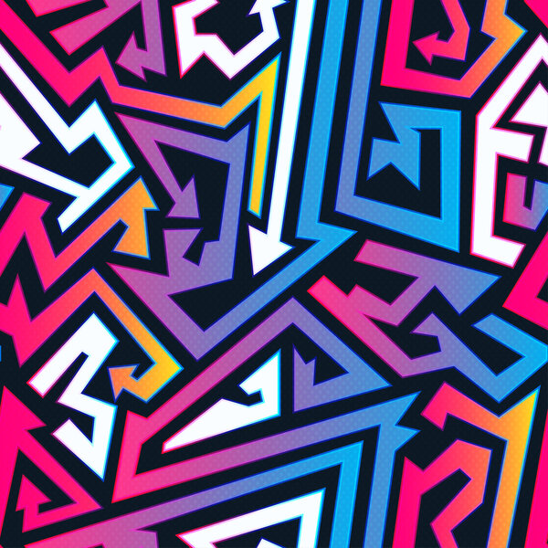 Bright arrow seamless pattern.