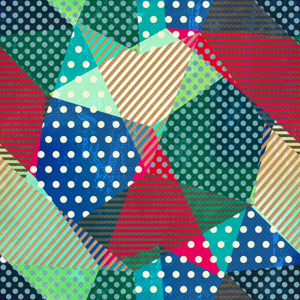 Klud sømløse mønster med grunge tekstur . – Stock-vektor