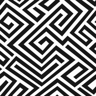 siyah labirent seamless modeli