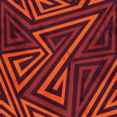 sıcak renk kabile seamless modeli grunge etkisi ile