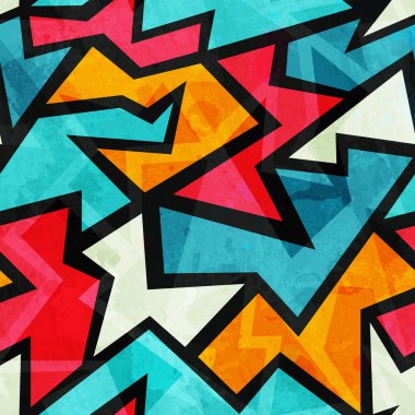 Funky labirent sorunsuz doku grunge etkisi ile