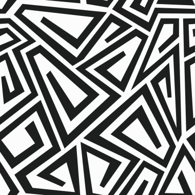 tek renkli eğrisi labirent seamless modeli