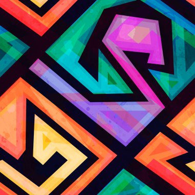 müzik grunge etkisi ile geometrik seamless modeli