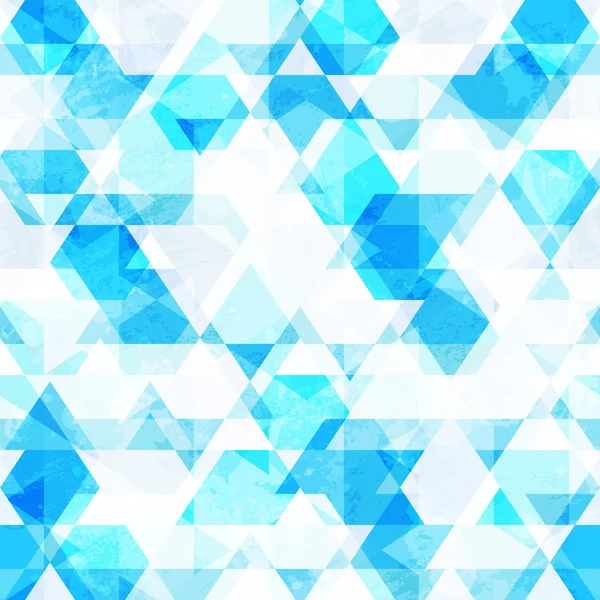 Blue crystals seamless pattern — Stock Vector