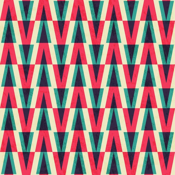 Vintage triangel seamless mönster och med papper — Stock vektor
