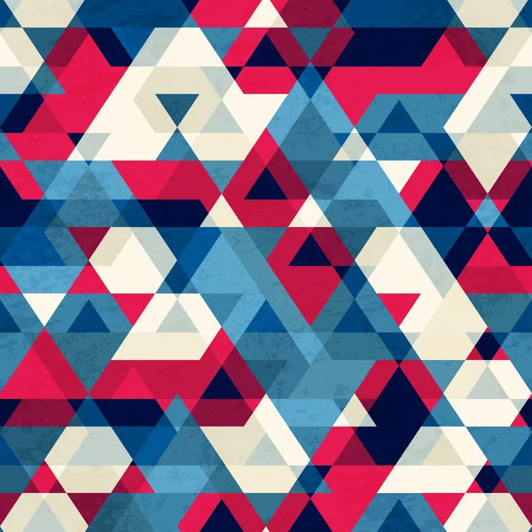 빈티지 삼각형 완벽 한 패턴 — 스톡 벡터