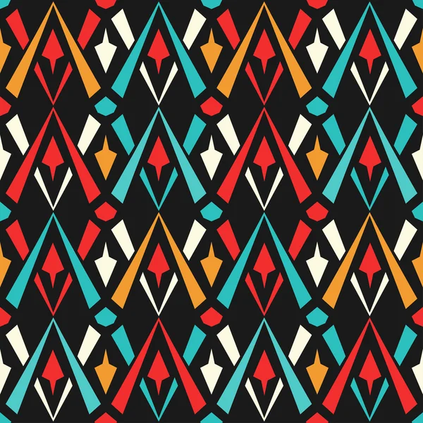 Motif géométrique sans couture coloré — Image vectorielle