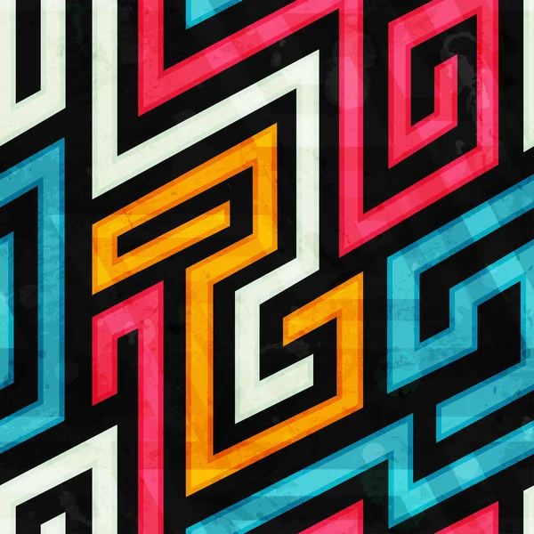 Färgad spiral seamless mönster — Stock vektor