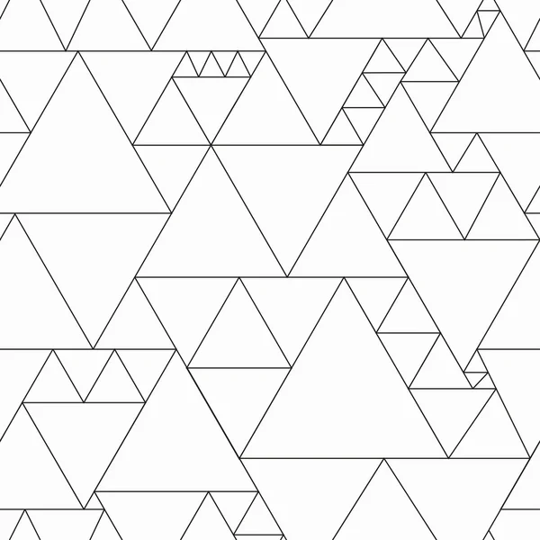 Triangle monochrome motif sans couture — Image vectorielle