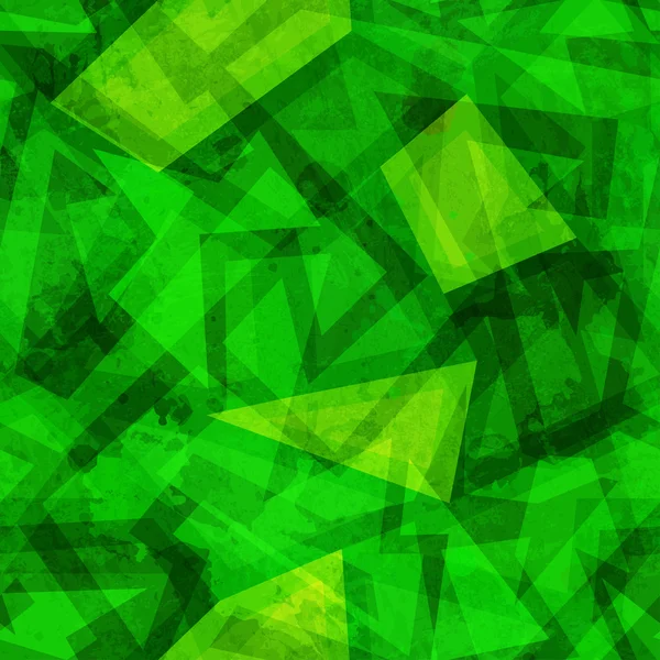 Green geometric seamless pattern — Stock Vector