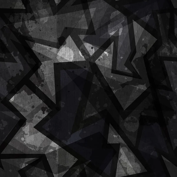 Grunge negro textura inconsútil — Vector de stock