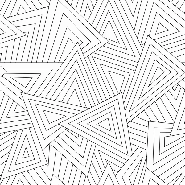 Monochroom verspreide driehoek naadloze textuur — Stockvector