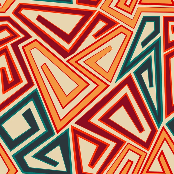 Oranžová barva geometrické bezešvá textura — Stockový vektor