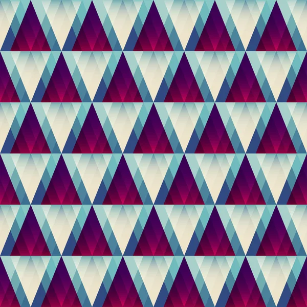 Bezešvé vzor retro trojúhelník — Stockový vektor