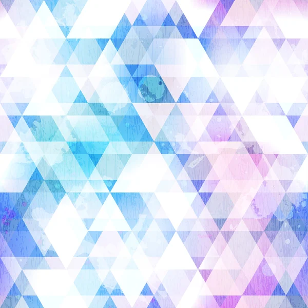 Nebesky modrý trojúhelník bezešvých textur s grunge efekt — Stockový vektor