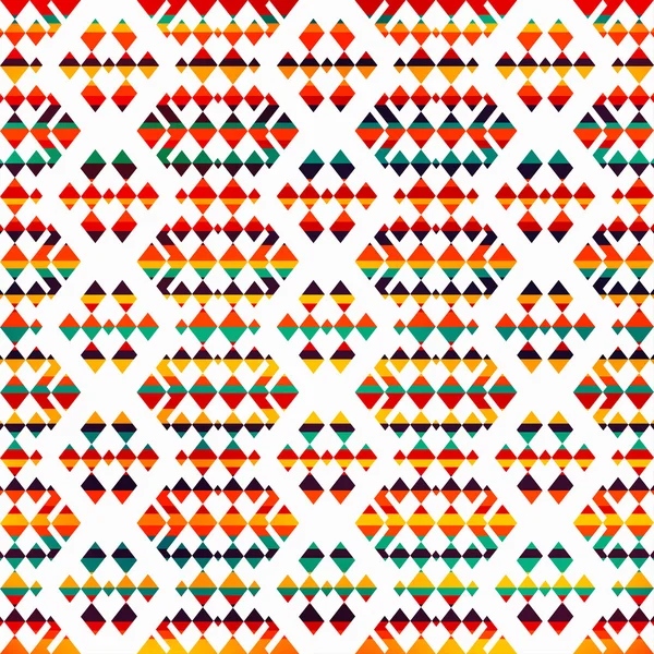日当たりの良い幾何学的シームレス パターン — ストックベクタ