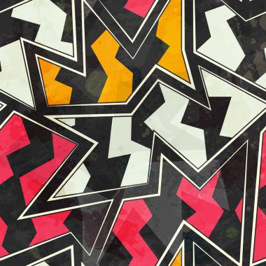 soyut zikzak geometrik seamless modeli 