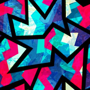 parlak zikzak geometrik seamless modeli