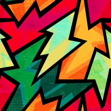 Retro geometrik seamless modeli