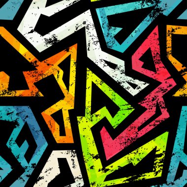 kentsel grunge geometrik seamless modeli