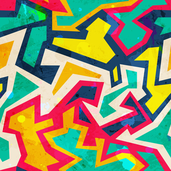 bright mosaic seamless pattern