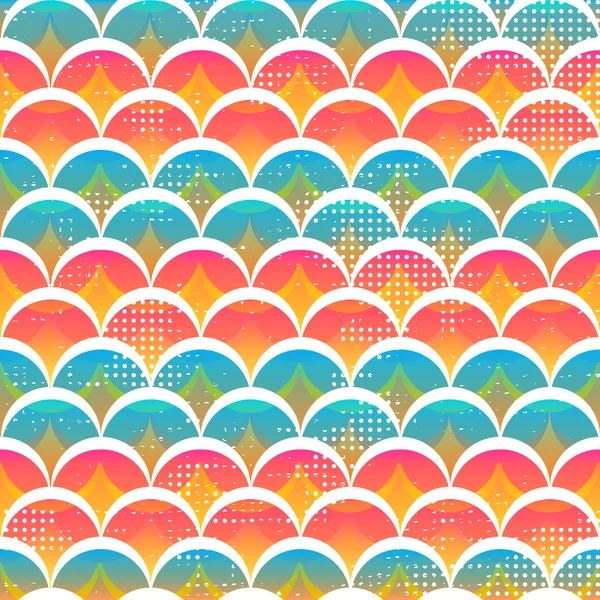 Funny circle seamless pattern — Stock Vector