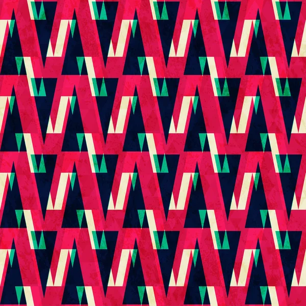 Röd triangel seamless mönster — Stock vektor