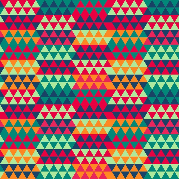 Retro triangle seamless pattern — Stock Vector