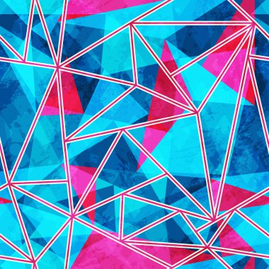 Mavi mozaik seamless modeli