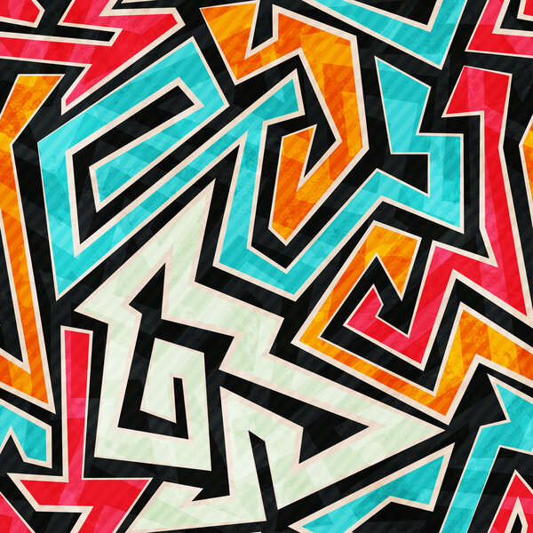 bright labyrinth seamless pattern