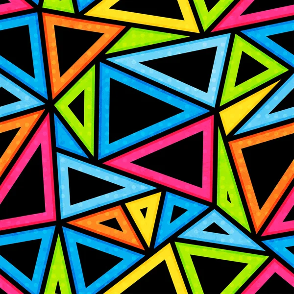 Triangle lumineux motif sans couture — Image vectorielle