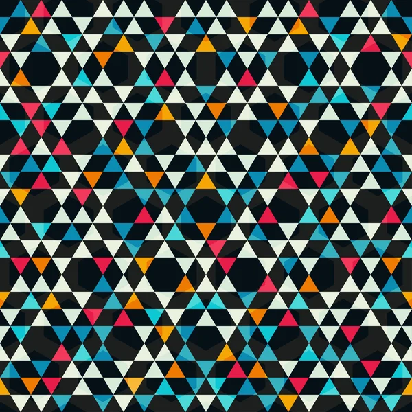 Kaleidoscope colored seamless pattern — Stock Vector
