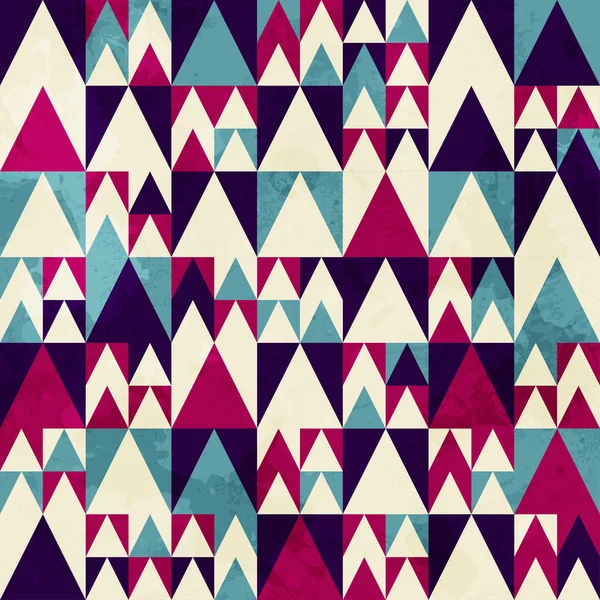 Triangle rétro motif sans couture — Image vectorielle