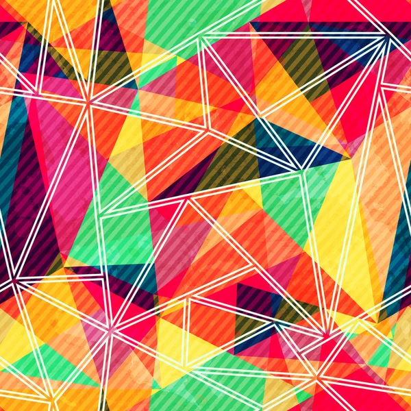 Akvarel bezešvé mozaika s grunge efekt — Stockový vektor