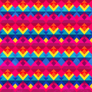 psychedelic üçgen seamless modeli