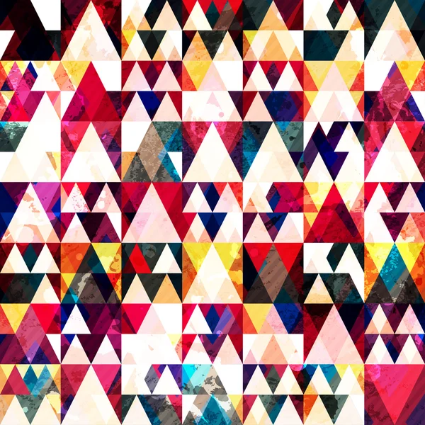 Triángulo rojo patrón sin costura — Archivo Imágenes Vectoriales