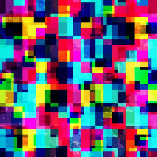 Světlý pixel bezešvé vzor — Stockový vektor