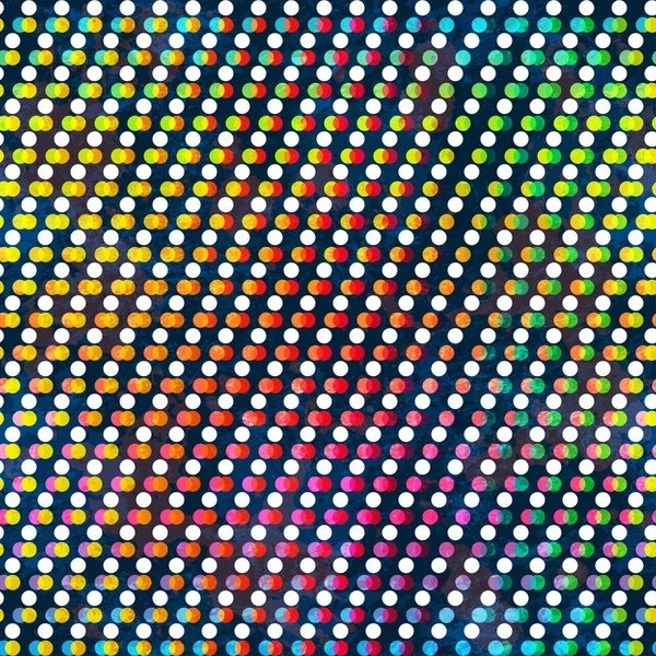 Arc-en-ciel couleur cercle motif sans couture — Image vectorielle