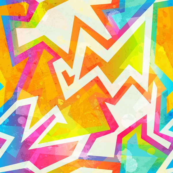 Rainbow color mosaic seamless pattern — Stock Vector